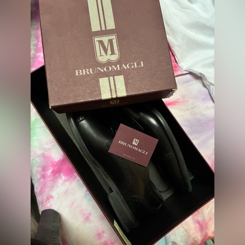 Bruno Magli Men's Black Leather Shoes